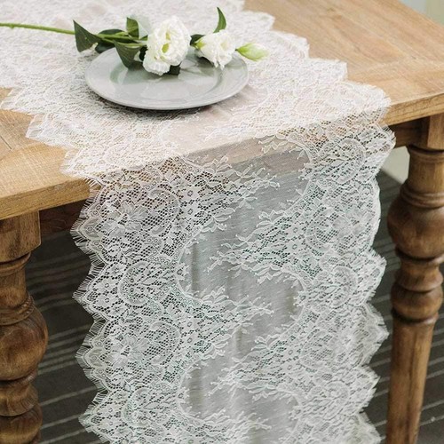 Pack white lace table - white,