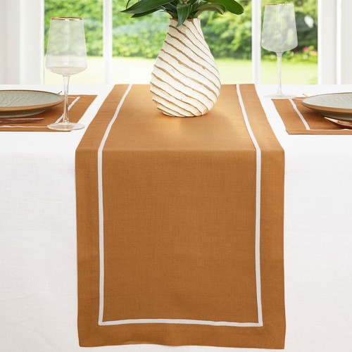 Linen table runner - table,