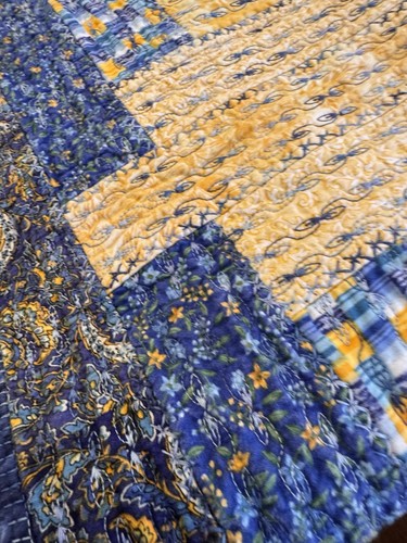 Handmade quilted patchwork - quilted,