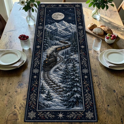 Midnight train quilted - midnight,