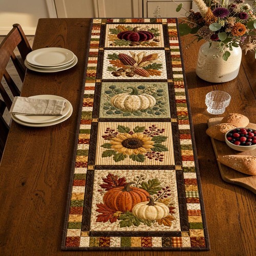 Classic fall harvest - fall, patchwork