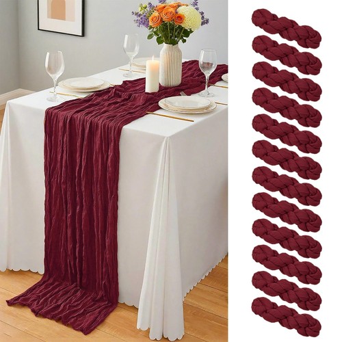 Pcs burgundy cheesecloth - 12,