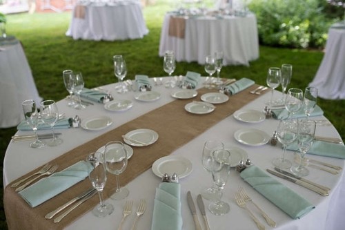 1056 burlap table runner x - 1056,