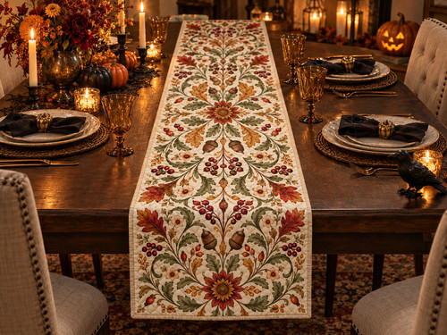 Fall table runner - quilt, autumn