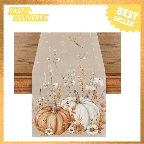 Fall table runner 210 - fall,