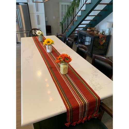 Fall table runner 112 rust - table,
