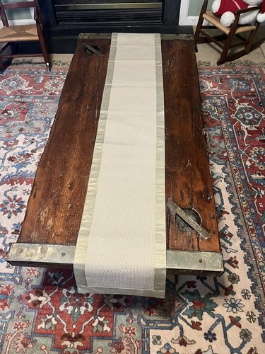 Beige woven table runner satin - woven,