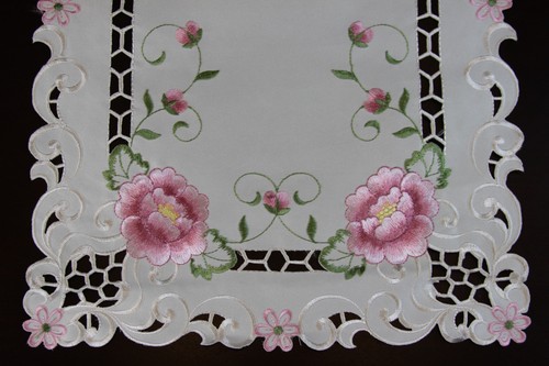 Cutwork embroidered lace rose - lace,