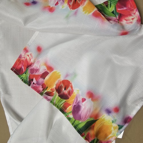 Floral spring table runner - floral,